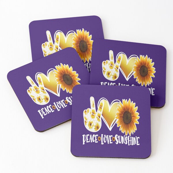 Item preview, Peace Love Sunshine sunflower design gift for women designed and sold by BRtisticDesigns.
