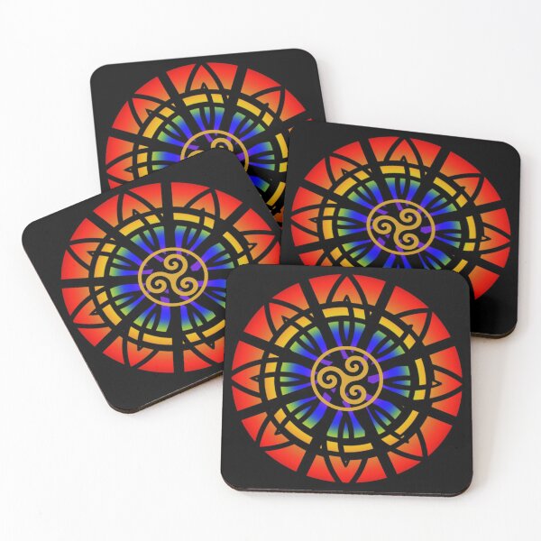 Item preview, Celtic Rainbow Interlaced Mandala  designed and sold by amanda150771.