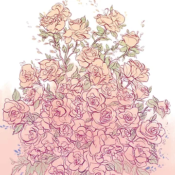 Artwork thumbnail, Pink Roses by bevsi