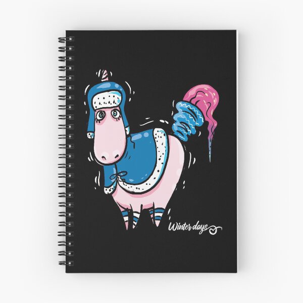 Item preview, Pink Unicorn wearing winter coat gift idea for girls & moms  T- designed and sold by BRtisticDesigns.