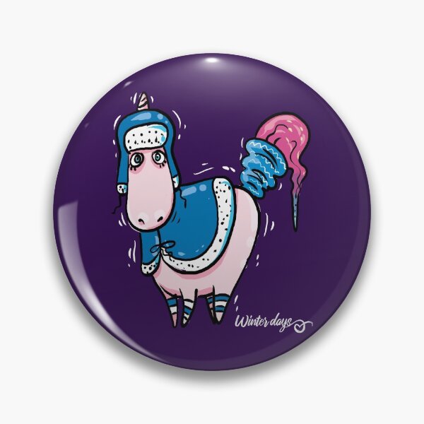 Item preview, Pink Unicorn wearing winter coat gift idea for girls & moms  T- designed and sold by BRtisticDesigns.