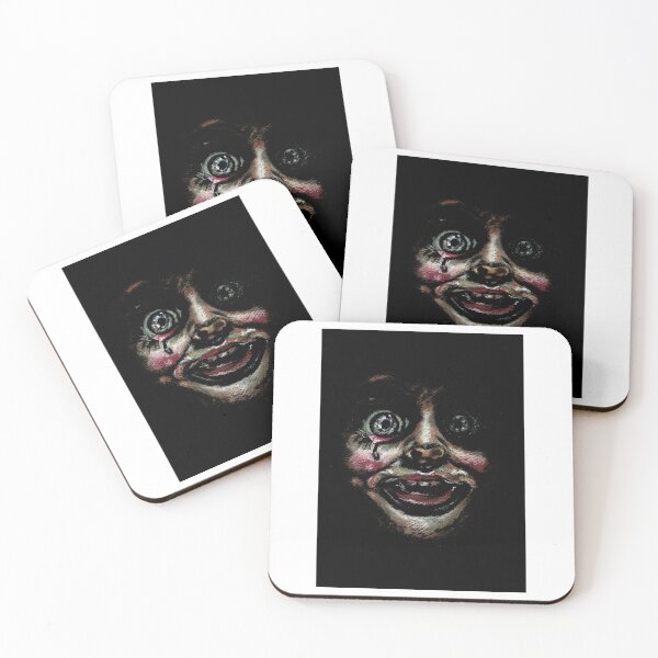 Item preview, The face of Annabelle horror doll poster designed and sold by BurseAllyson.