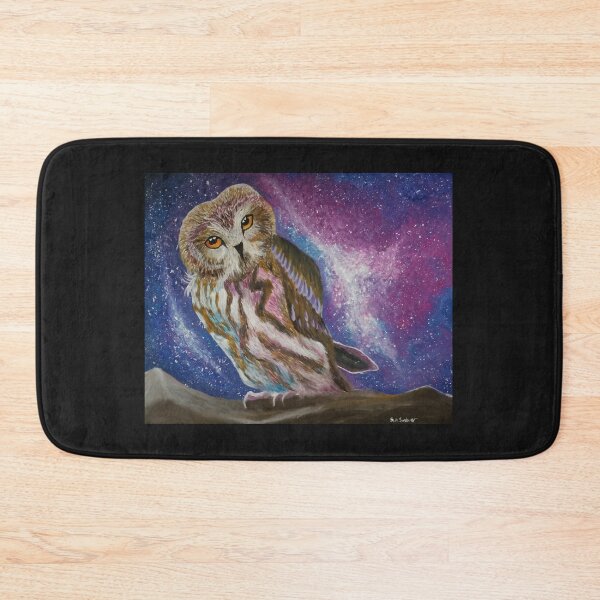 Item preview, Owl keeping watch on a starry night designed and sold by Sophieart70.