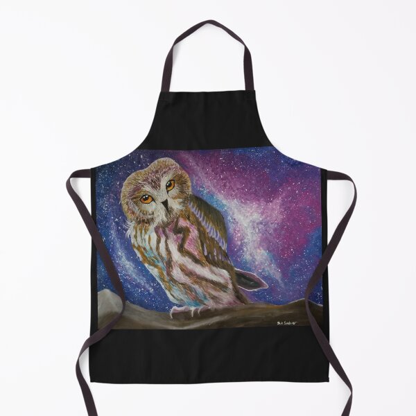 Item preview, Owl keeping watch on a starry night designed and sold by Sophieart70.