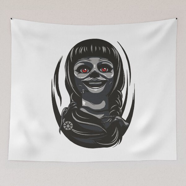 Item preview, Ahaed of doll horror annabelle red eyes designed and sold by BurseAllyson.