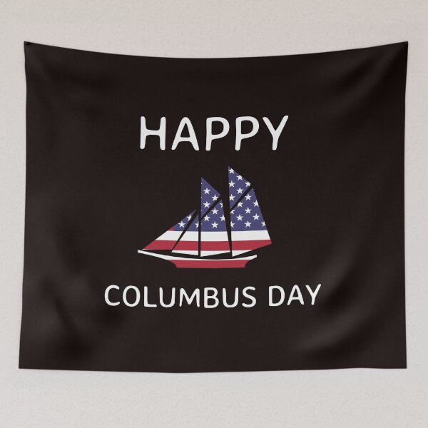 Item preview, happy Columbus Day designed and sold by Rachid-Art.