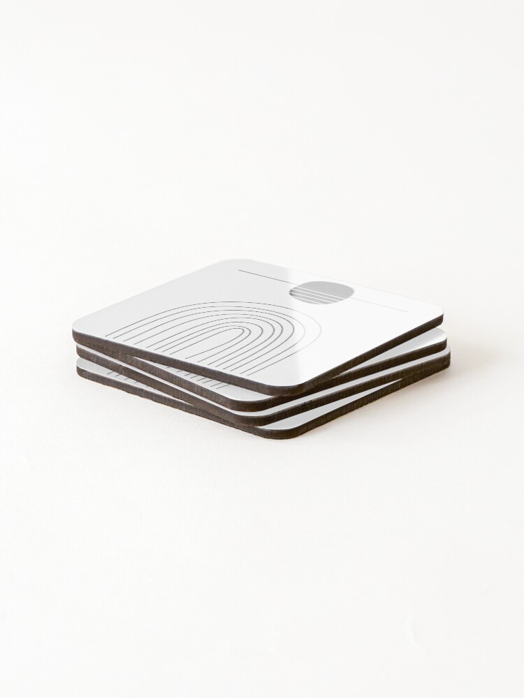 Thumbnail 4 of 5, Coasters (Set of 4), Abstract art designed and sold by OneLinePrint.