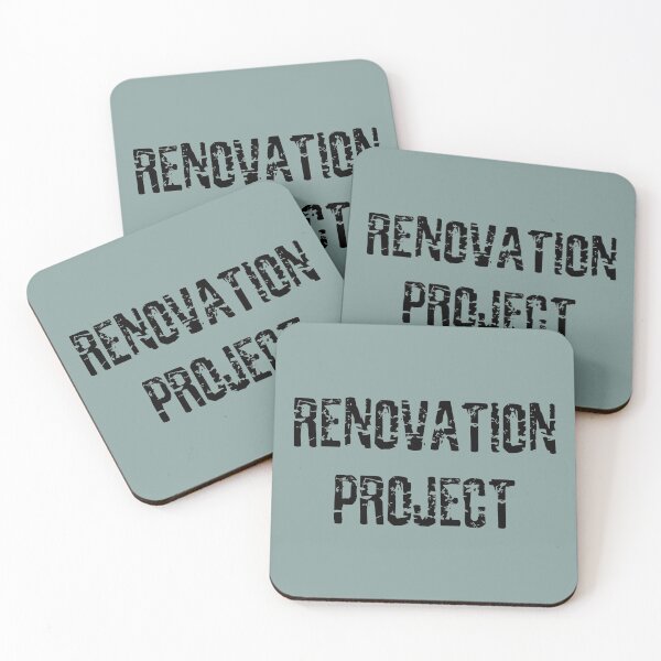 Item preview, Renovation project improvement fixer-upper funny (black) designed and sold by SolidEarthArt.