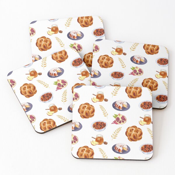 Item preview, Rosh Hashanah Foods Sticker Set designed and sold by ASOE.
