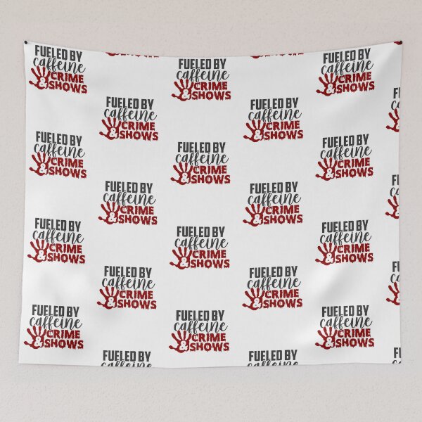 Item preview, Fueled By Caffeine & Crime Shows-gift for True Crime Junkies designed and sold by BRtisticDesigns.