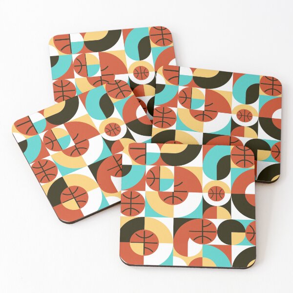 Item preview, Basketball Abstract Geometric art designed and sold by k9printart.