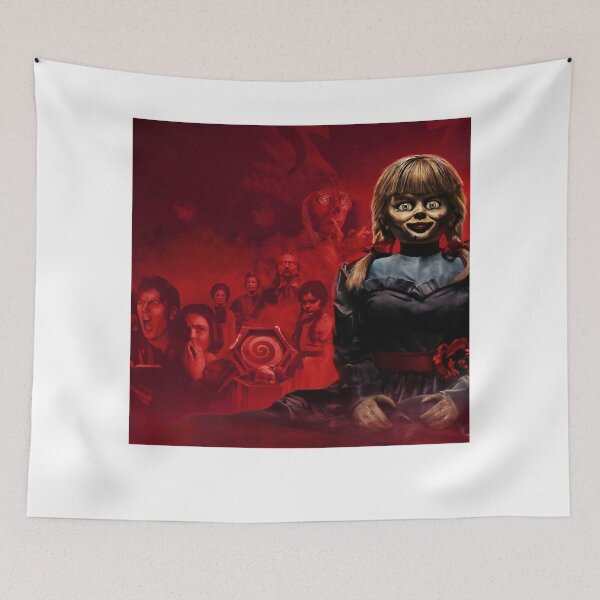 Item preview, The people scare Annabelle red cover designed and sold by BurseAllyson.