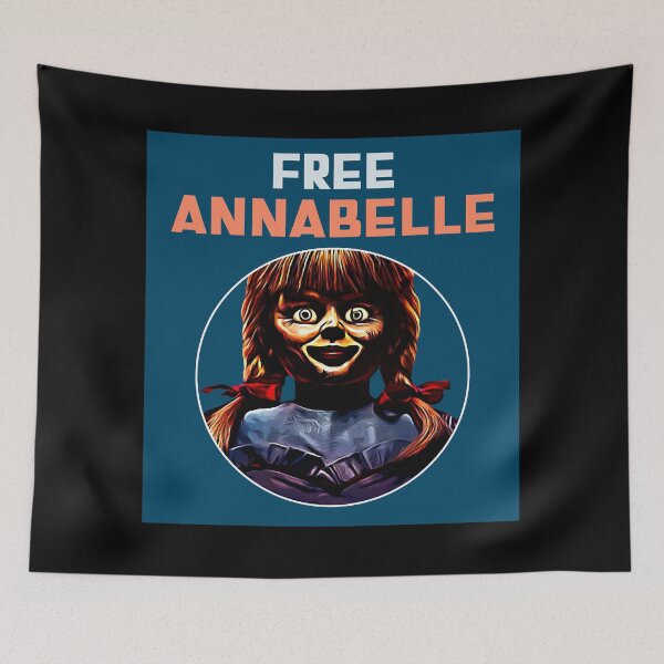 Item preview, Free Annabelle horror doll blue cover designed and sold by BurseAllyson.