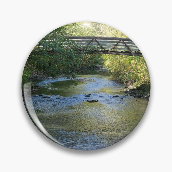 Item preview, Summery Vibe - Small Wooden Bridge on Don River in Toronto designed and sold by Georgia Mizuleva.