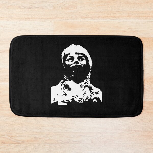 Item preview, Annabel doll bloody face black and white art designed and sold by BurseAllyson.