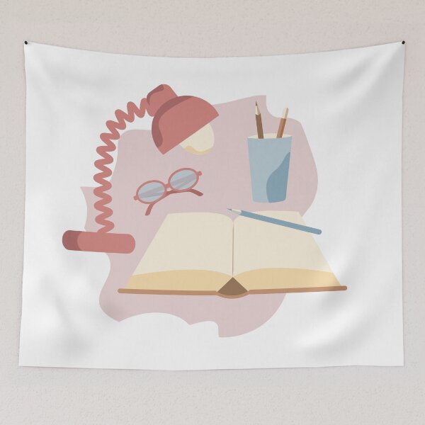 Item preview, Сomposition with open book and eyeglasses designed and sold by CutieBlue.