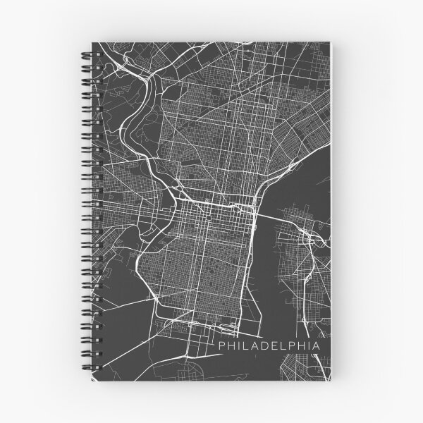 Item preview, Philadelphia Map, USA - Gray designed and sold by MainStreetMaps.