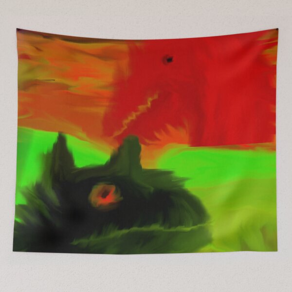 Item preview, Where Unicorns Die (Unicorn Eater & Green Dragon) designed and sold by SelfUpgrade.