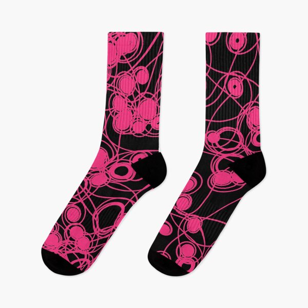 Item preview, Spiral chaotic design - pink and black designed and sold by rahilvalani.