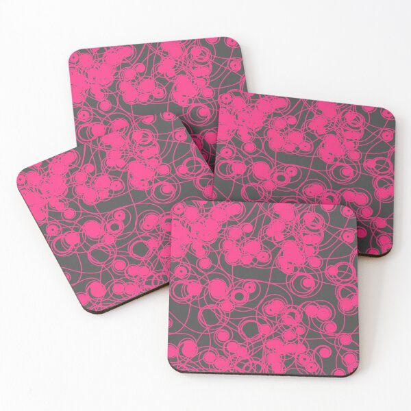 Item preview, Spiral chaotic design - pink and grey designed and sold by rahilvalani.