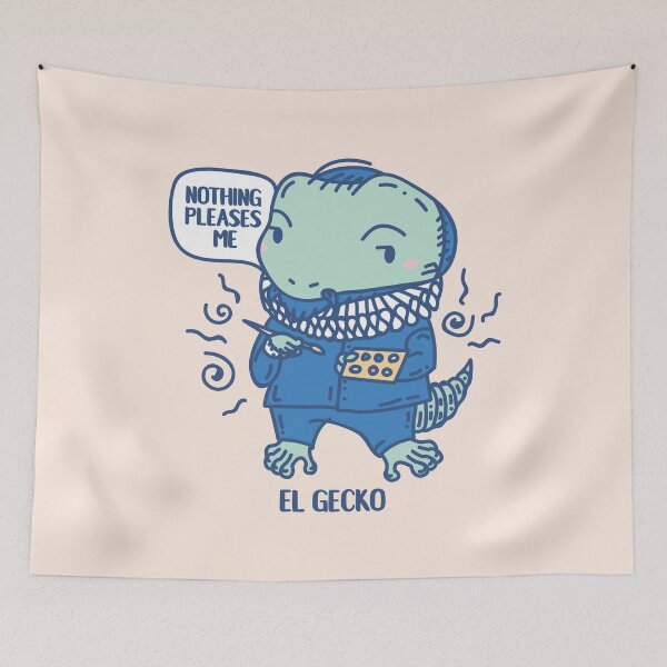 Item preview, El Gecko Funny Animal Artist pun with quote  designed and sold by SPIRIMAL.