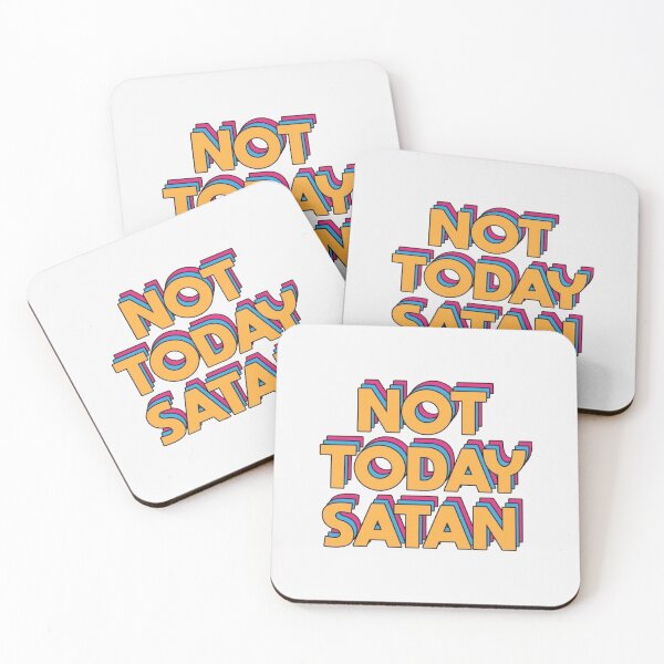 Item preview, Not Today Satan Positivity Retro Vintage Rainbo| Perfect Gift designed and sold by lucidama.