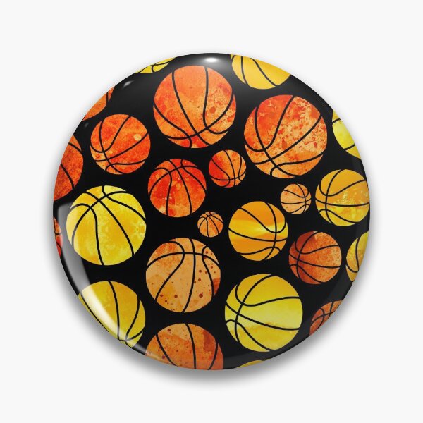 Item preview, Basketballs Watercolor pattern designed and sold by k9printart.