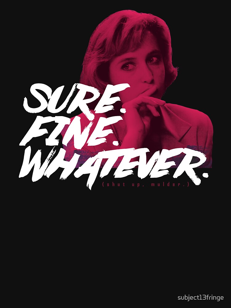 Sure. Fine. Whatever. (Pink) by subject13fringe