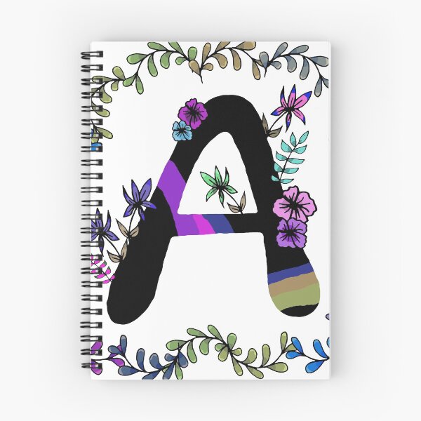 Item preview, Colorful floral initial A designed and sold by hvasilevshop.