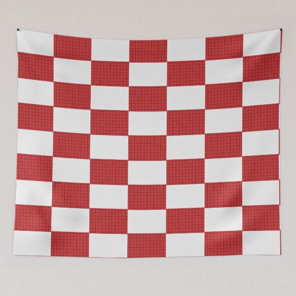 Item preview, Red and Black Grid Vaporwave Aestheti| Perfect Gift designed and sold by lucidama.