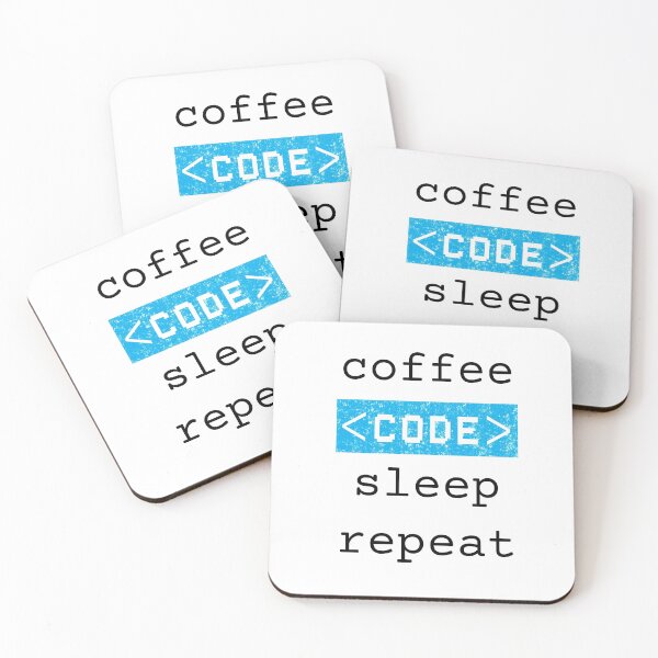 Item preview, Coffee <code> sleep repeat designed and sold by Code  Monkeys.