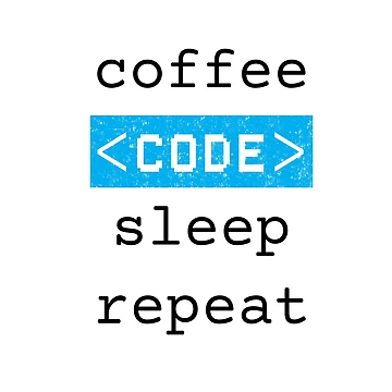Artwork thumbnail, Coffee <code> sleep repeat by Code  Monkeys