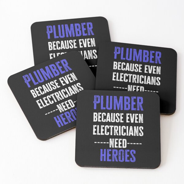 Item preview, Plumber Because even Electricians need heroes - Funny Plumbing gift for dad brother friend designed and sold by Alaadin Bendali Braham.