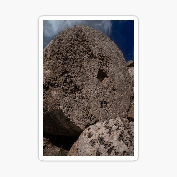 Stone drum for temple built 2,500 years ago Sticker