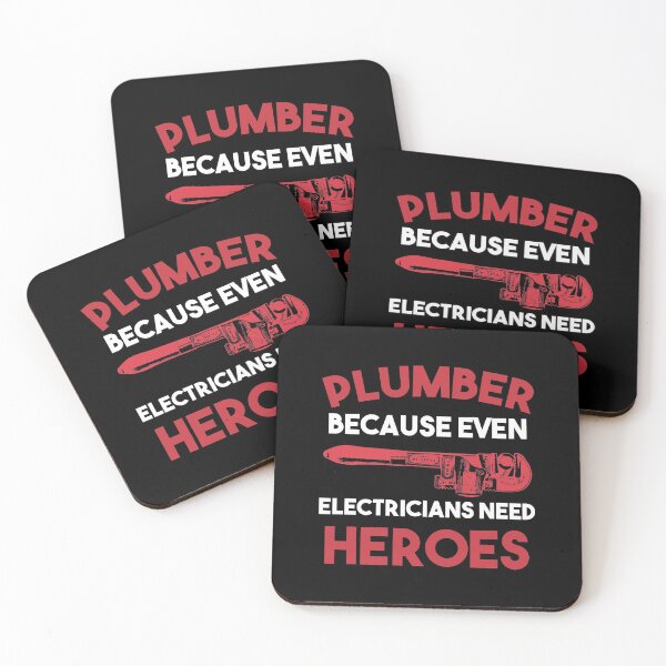 Item preview, Plumber Because even Electricians need heroes - Funny Plumbing gift for dad brother friend designed and sold by Alaadin Bendali Braham.