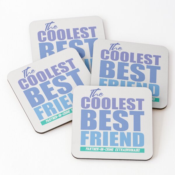 Item preview, Partner-in-Crime Extraordinaire - The Coolest Best Friend (Blue Hues Pastel) designed and sold by mLoyal.