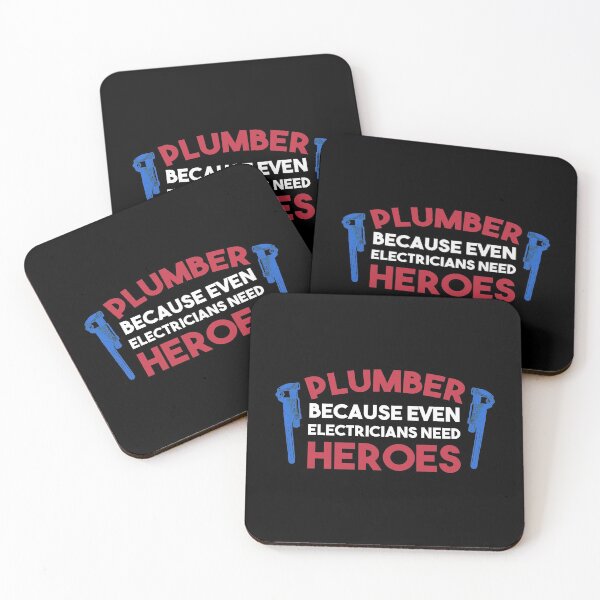 Item preview, Plumber Because even Electricians need heroes - Funny Plumbing gift for dad brother friend designed and sold by Alaadin Bendali Braham.