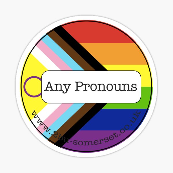 Any Pronouns Sticker