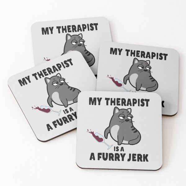 Item preview, Sneaky Cat & Therapist Quote designed and sold by Primroaddesigns.