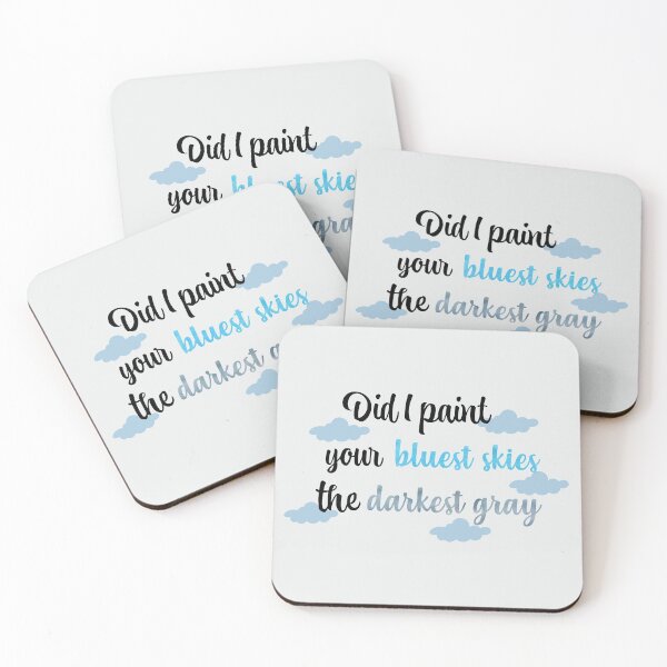Item preview, Did I Paint Your Bluest Skies the Darkest Gray Taylor Swift designed and sold by Mint-Rose.