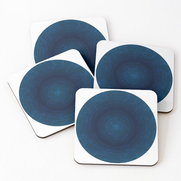 Item preview, Dark Shades of Prussian Blue Marble Circle designed and sold by PatternSalad.