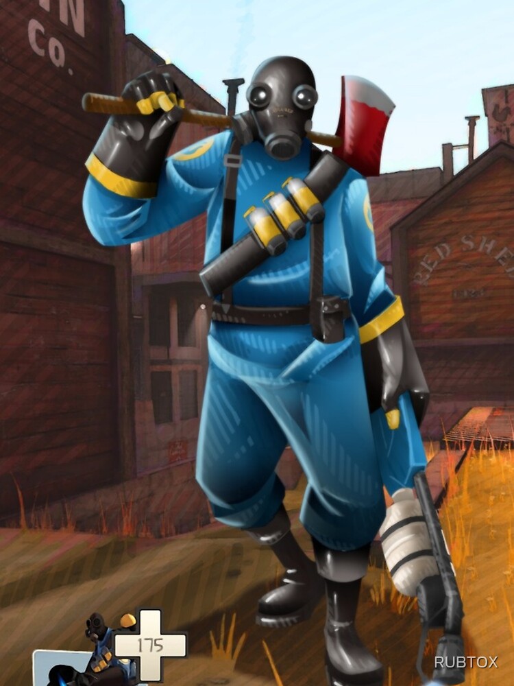 Thumbnail 4 of 4, iPhone Case, TF2 Pyro Normal designed and sold by RUBTOX.