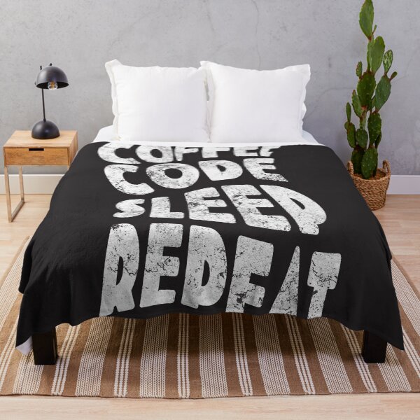 Item preview, Coffee | Code | Sleep | Repeat b&w designed and sold by Code Monkeys.