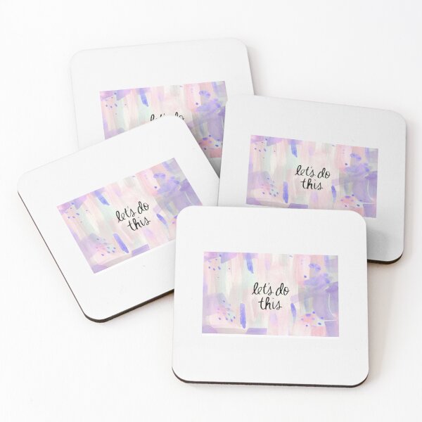 Item preview, Let's Do This watercolor positivity mas| Perfect Gift designed and sold by lucidama.