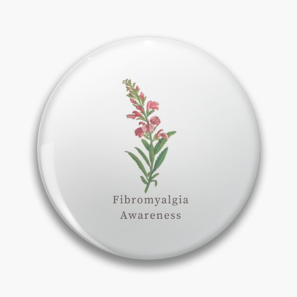 Item preview, "Fibromyalgia Awareness" - Delicate Flower Design designed and sold by Spoonie-Things.
