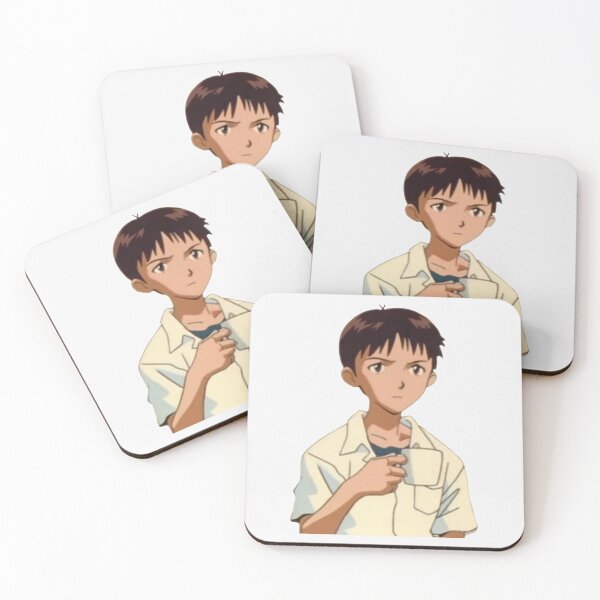 Item preview, Mug Shinji Holding Mug Meme Sticke| Perfect Gift designed and sold by lucidama.