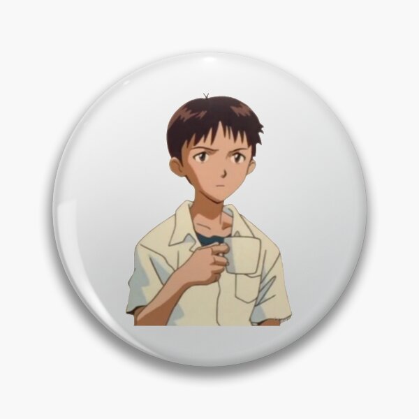 Item preview, Mug Shinji Holding Mug Meme Sticke| Perfect Gift designed and sold by lucidama.
