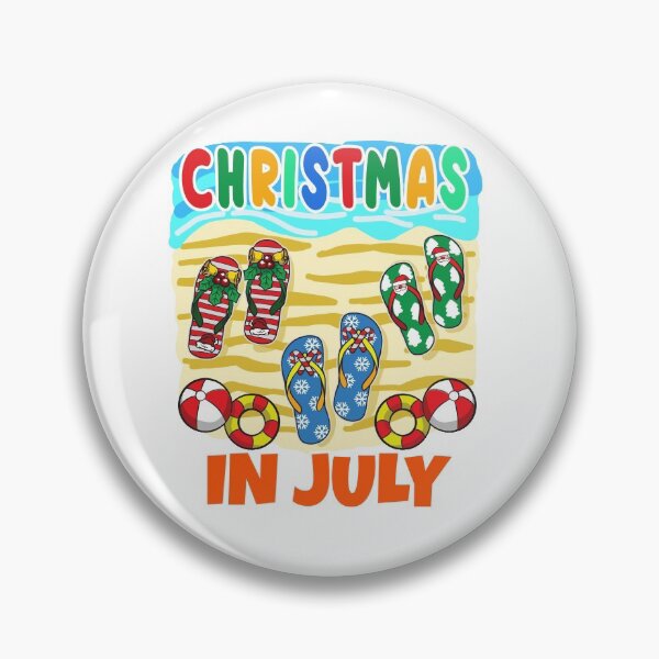 Item preview, Christmas In July Beach Flip Flops designed and sold by Moonpie90.