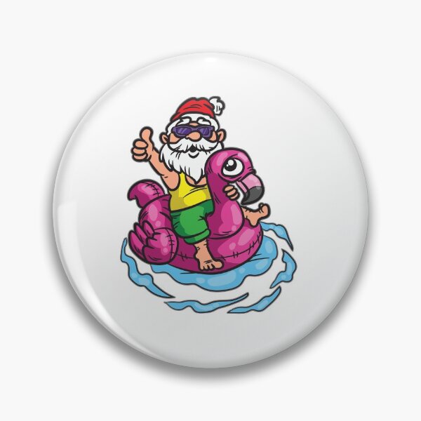 Item preview, Christmas In July Santa Claus Flamingo Summer designed and sold by Moonpie90.