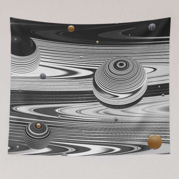 Item preview,  Cosmic 141- White-Black designed and sold by runati.